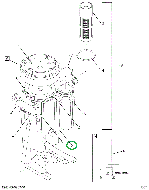 1823649C91 PACKAGE FILTER HSNG. ASSY