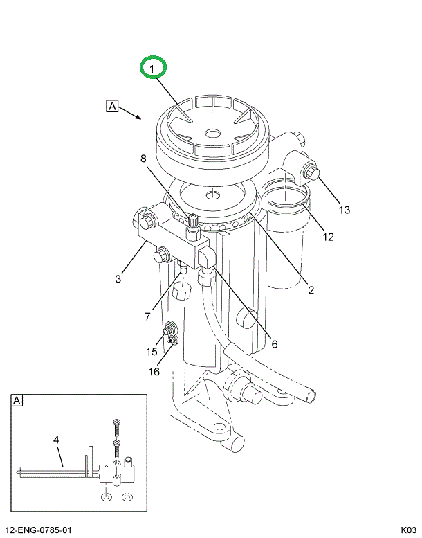 1823650C91 PACKAGE FILTER HSNG.ASSY