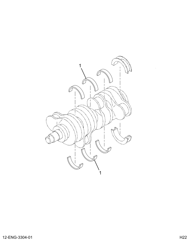 1823863C91 BEARING SET ROD SET STD.