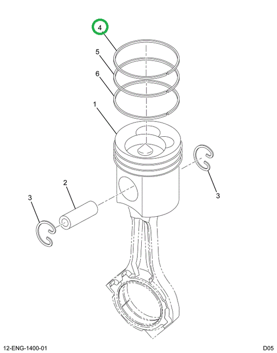1824104C1 RING TOP PISTON