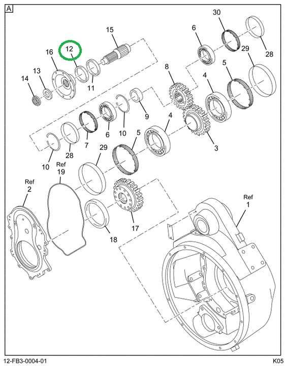 1824857C1 SEAL ASSY. OIL (OUTER-OUTPUT)