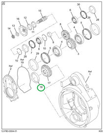 1824863C1 SEAL ASSY.  OIL (INPUT)
