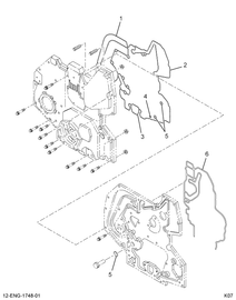 1824984C95 GASKET,KIT FRONT COVER GASKET