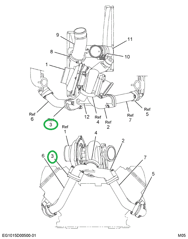 1825225C1 FLANGE EXH.TURBO INLET