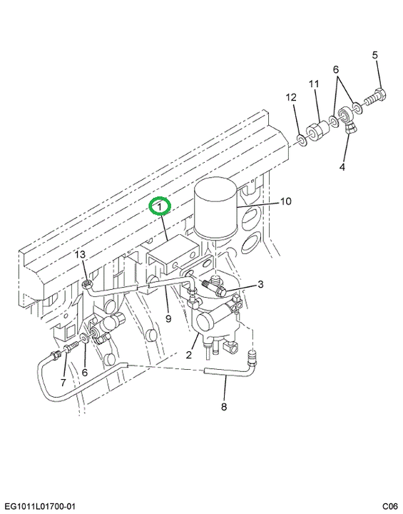 1825454C91 Spacer, Header