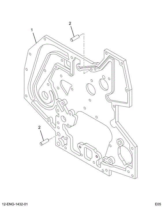 1826335C92 COVER ASSY. FRONT (REAR HALF)