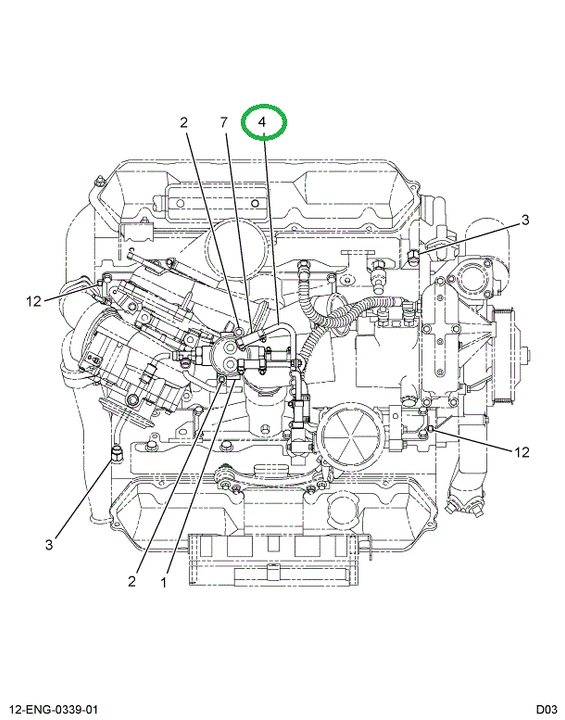 1827439C1 TUBE  UNFILTERED FUEL SUPPLY