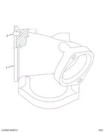 1827597C91 ADAPTER ASSY  TURBO EXH. INLET