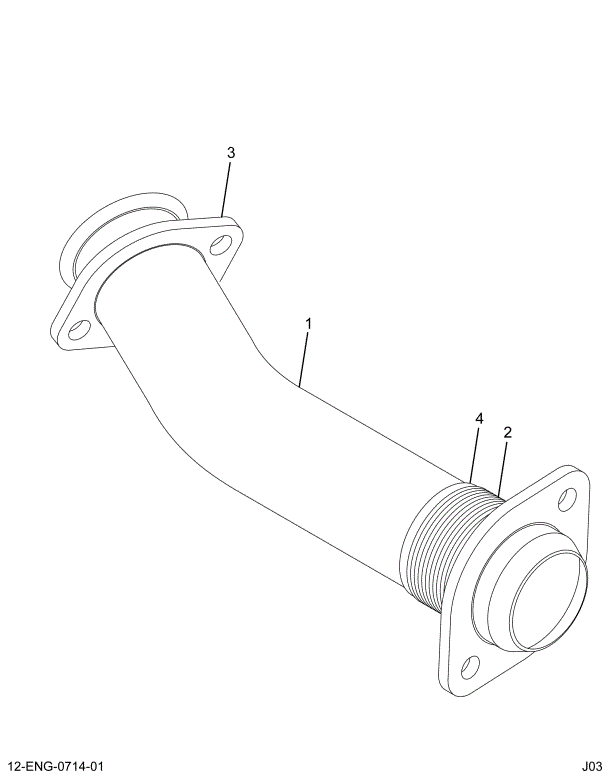 1827816C1 TUBE ASSY EXHAUST-LH(95)