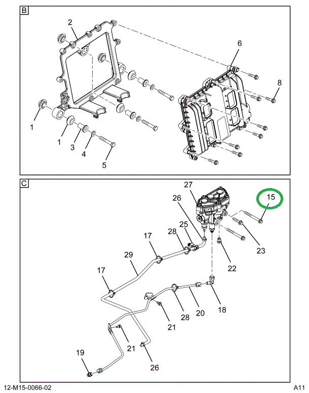 1828496C1 BOLT M8 X 85 HEX FLANGE