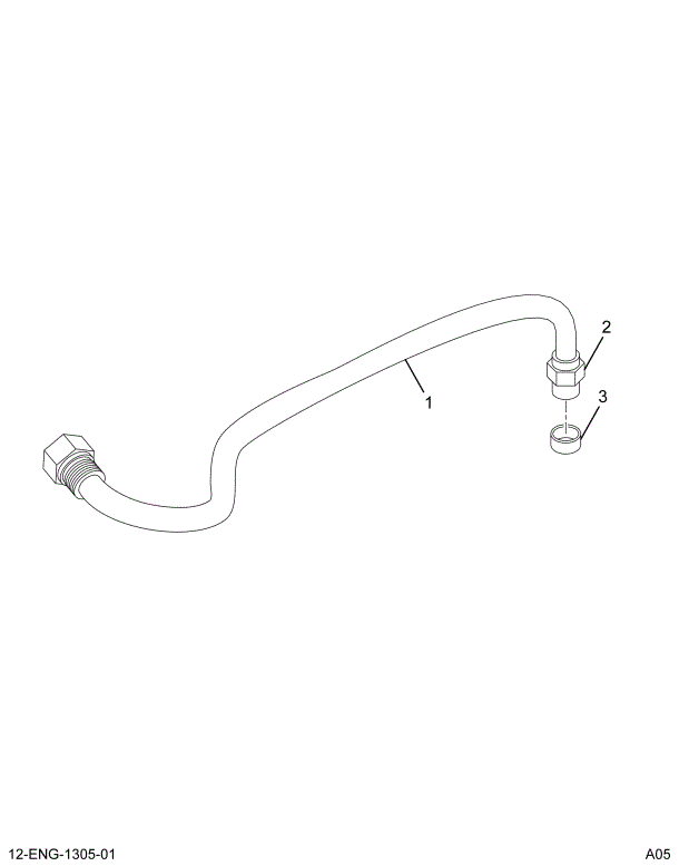 1829801C91 TUBE ASSY. FINAL FILTER OUTLET