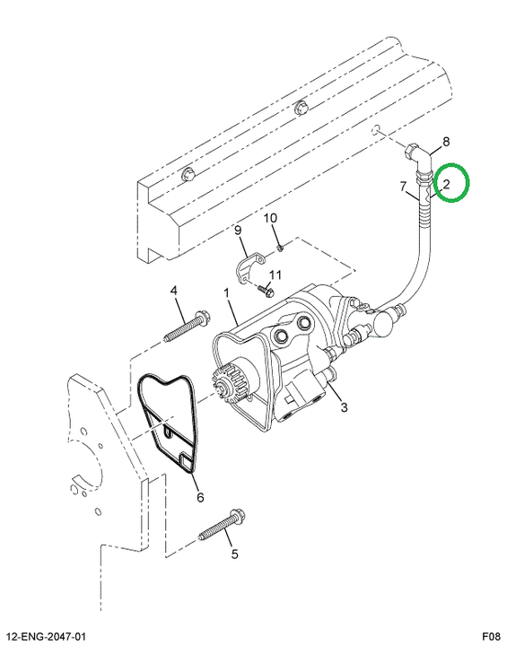 1829802C1 HOSE ASSY. HIGH PRESSURE