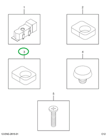 1831252C1 GASKET CABLE COVER*FOAM INSERT