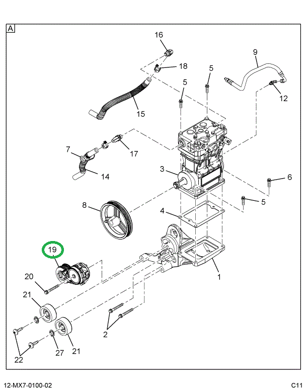 1832711C2 TENSIONR,TENSIONER BELT GROOVE