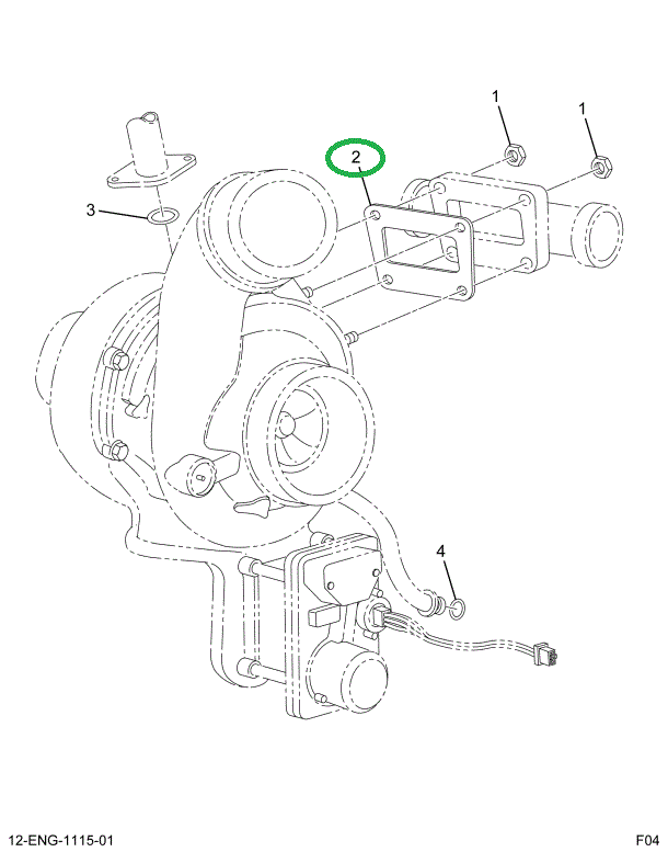 1833007C1 GASKET TURBO MOUNTING