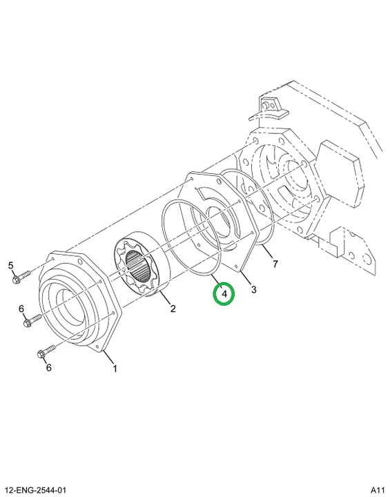 1833096C94 Kit, Front Oil Seal Dt530/570