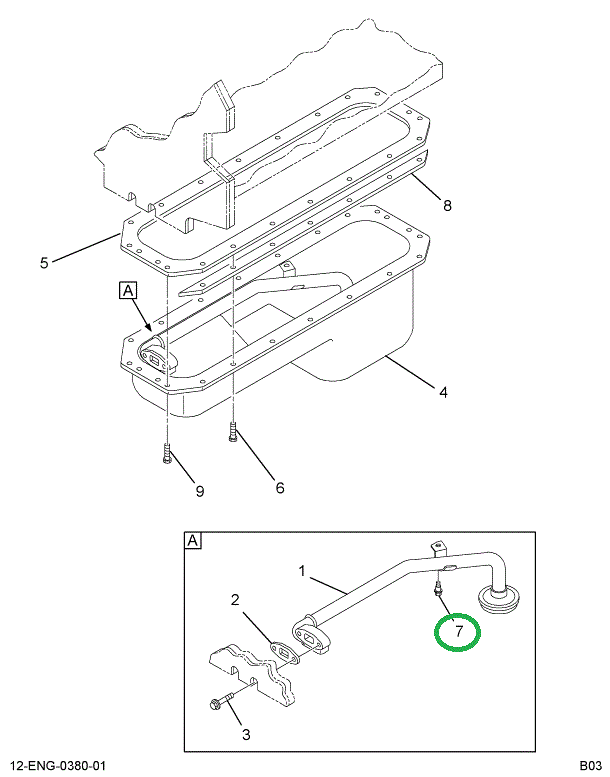 1835385C1 BOLT HEAVY HX FLG-M8 X 80MM