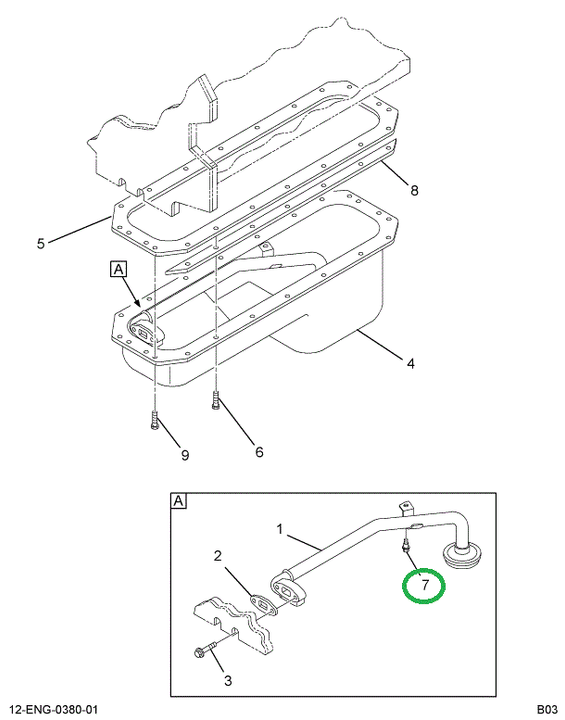 1835385C1 BOLT HEAVY HX FLG-M8 X 80MM