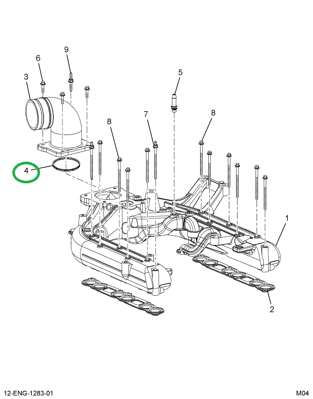 1837655C1 GASKET INTAKE THROTTLE