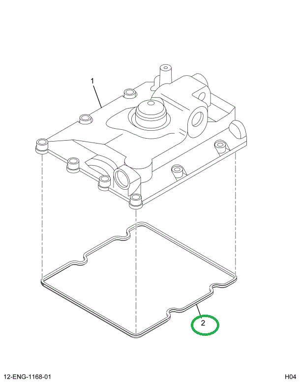 1837998C1 GASKET HYDRAULIC PUMP COVER