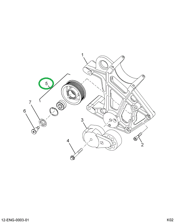 1839967C1 PULLEY FLAT IDLER