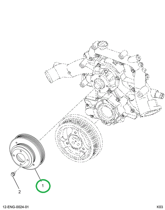 1840184C1 PULLEY WATER PUMP & FAN DRV