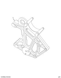 1840438C1 BRACKET ALT & REFRG CMPR MTG