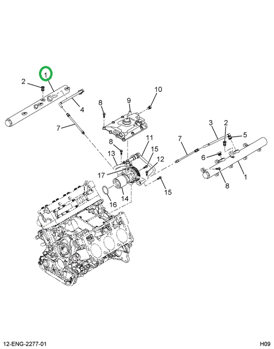1840626C92 RAIL ASSEMBLY OIL AWA