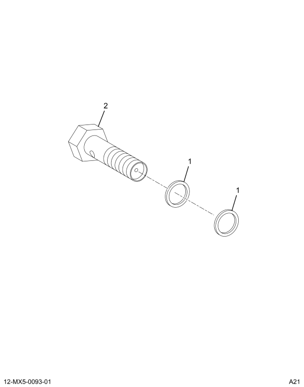 1840826C93 BOLT,KIT BANJO BOLT