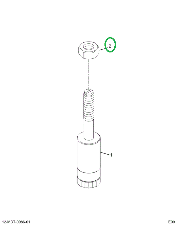 1841734C1 NUT VALVE ADJUSTING SCREW