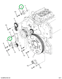 1841930C1 PULLEY FAN DRIVE OR IDLER*A/C