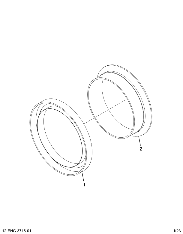 1841938C1 SEAL, REAR CRANKSHAFT