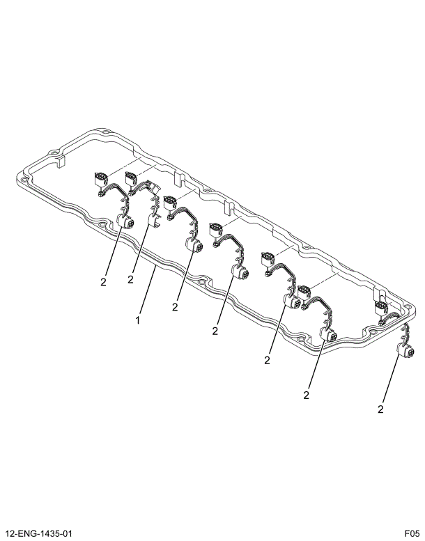 1842380C95 GASKET ASSY VALVE CVR/UVC HARN