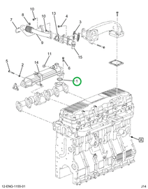 1842382C2 GASKET EGR HOT SIDE