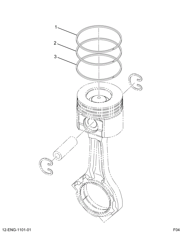 1842551C92 PACKAGE,KIT PISTON RING I-313