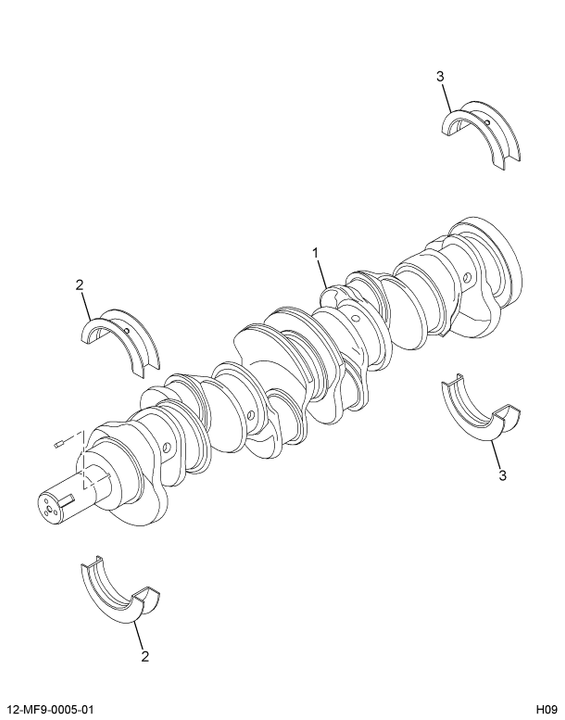1842568C94 CRNKSHFT,KIT  CRANKSHAFT ASSY