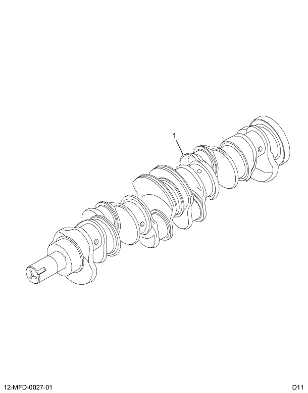 1842569C96 CRNKSHFT,KIT CRANKSHAFT ASSY 5