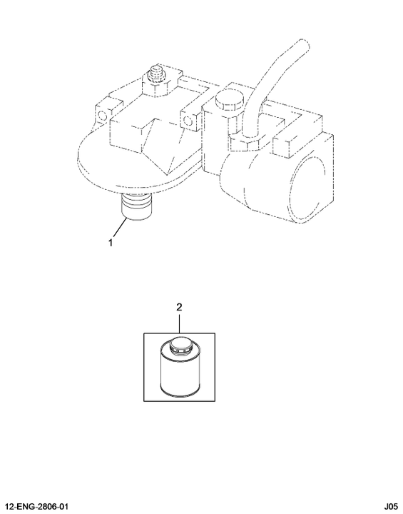 1842938C92 KT ADPTR,KIT SHORT OIL FILTER
