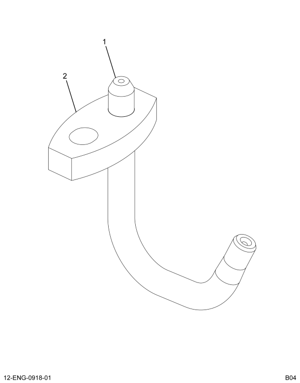 1843136C1 TUBE ASSY PISTON COOLING