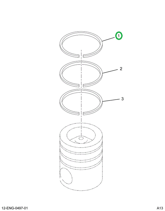 1843272C1 RING TOP COMPRESSION .020 O/S