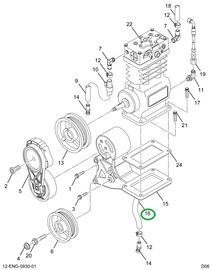 1843373C3 HOSE  AIR COMPRESSOR OIL RETUR