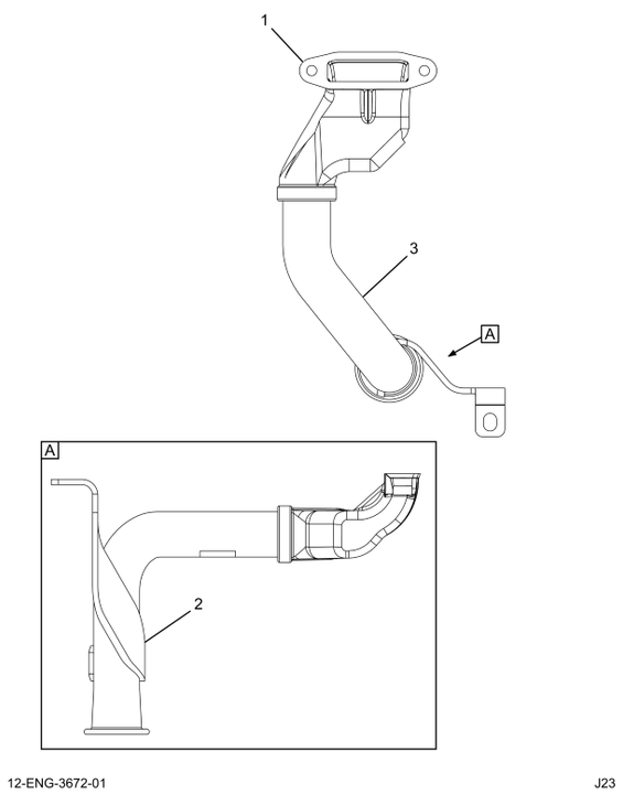 1843449C2 TUBE ASSY FRT SUMP SUCTN W/LAD