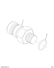 1843618C91 NIPPLE ASSY DIAGNOSTIC - 7/16