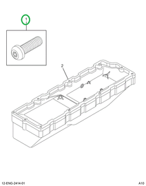 1844209C1 BOLT M6 X 1 X 25 PAN HEAD