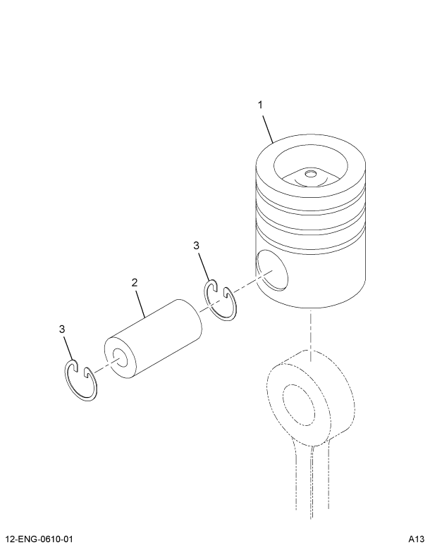 1845157C91 PACKAGE,KIT PISTON/PIN/RING .0