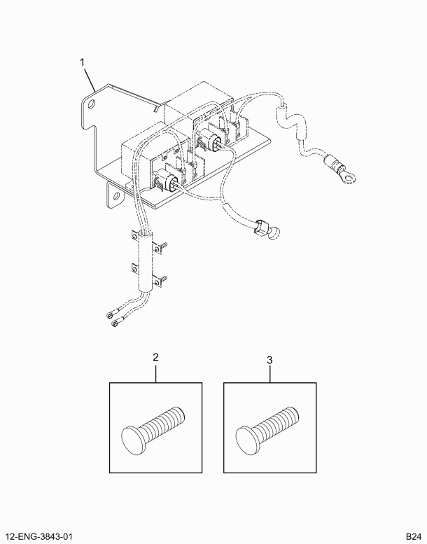 1845328C1 BRACKET ASSY INTAKE HTR RELAY