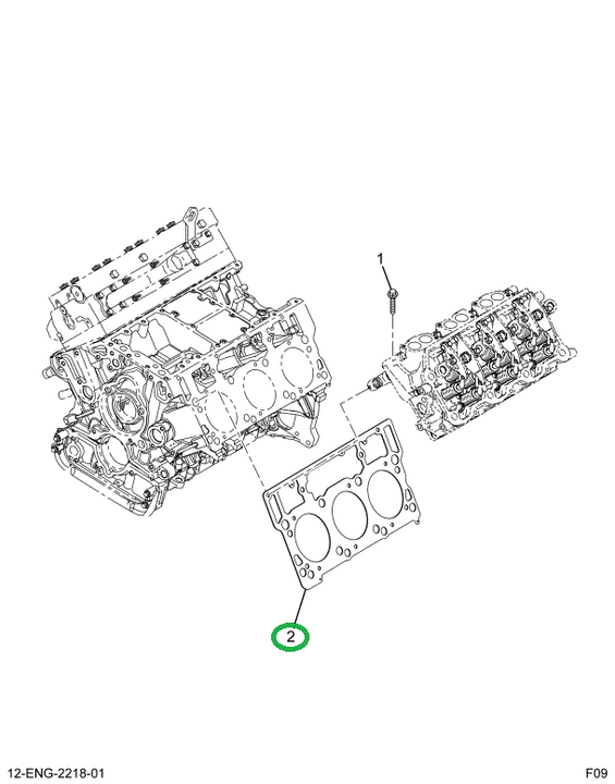 1845818C1 Gasket, Cylinder Head, Engine