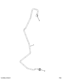 1846080C3 TUBE ASSY FUEL SUPPLY TO FILTR