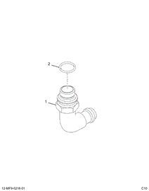 1847539C91 ELBOW ASSY  M18
