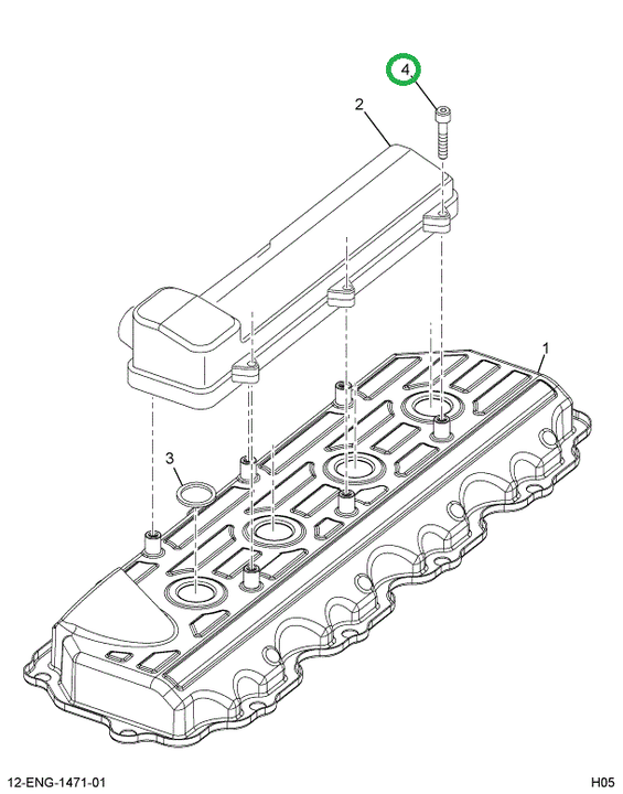 1847598C1 Bolt, M6 X 16 Pan Hd